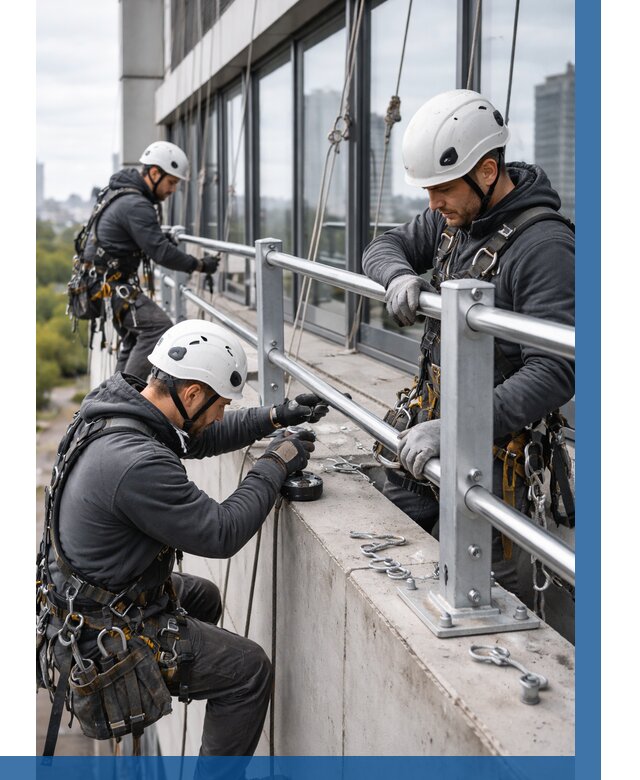 Монтаж ограждений на высоте в Салехарде, от 1284 р. | ВЫСОТНИК-Слх