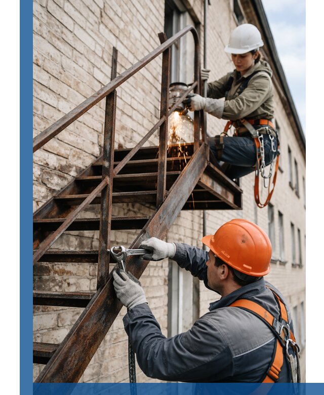 Ремонт и восстановление пожарных лестниц с выездом в Салехарде