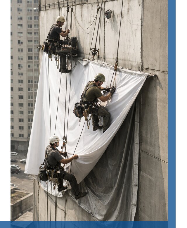 Замена баннерного полотна в Салехарде от 6958 р. | ВЫСОТНИК-Слх—заказать