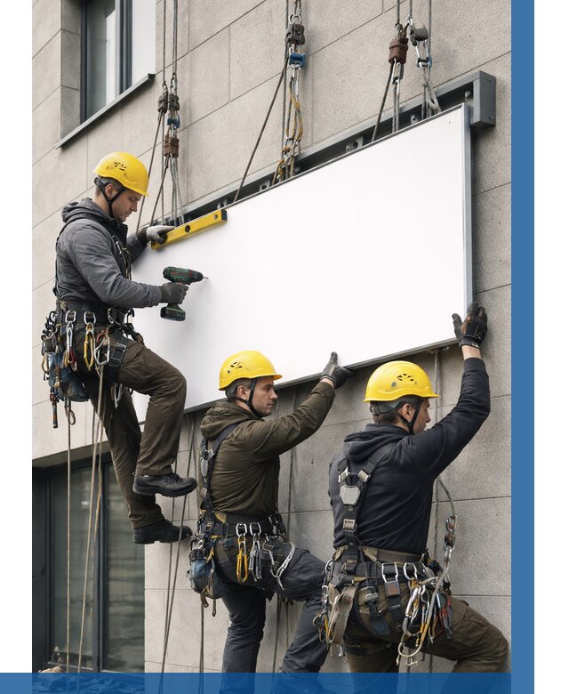 Монтаж рекламной вывески в Салехарде от 8563 р. | ВЫСОТНИК-Слх