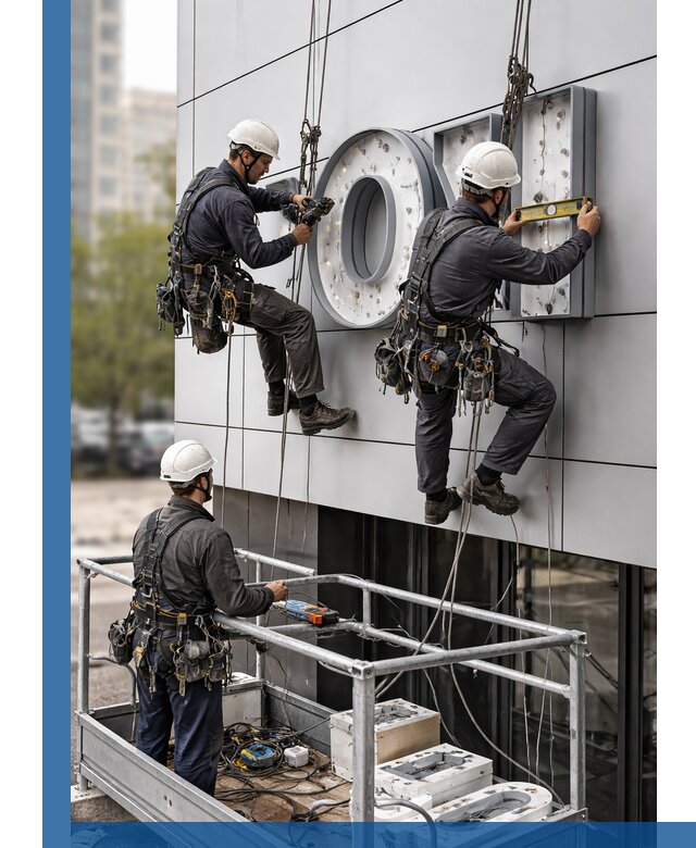 Профессиональный монтаж световых букв в Салехарде под ключ