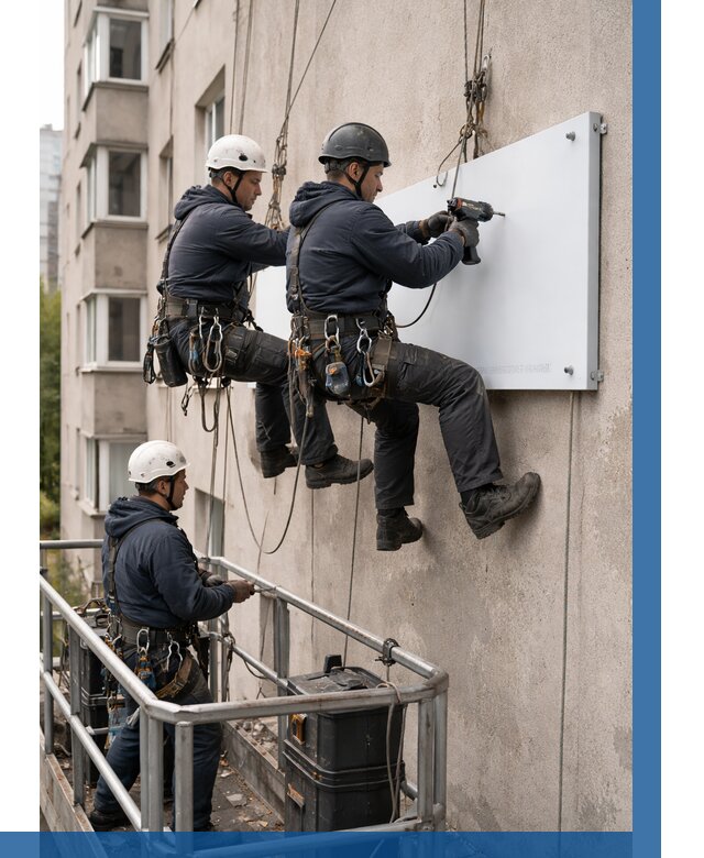 Монтаж табличек и указателей в Салехарде от 3746 р. | ВЫСОТНИК-Слх