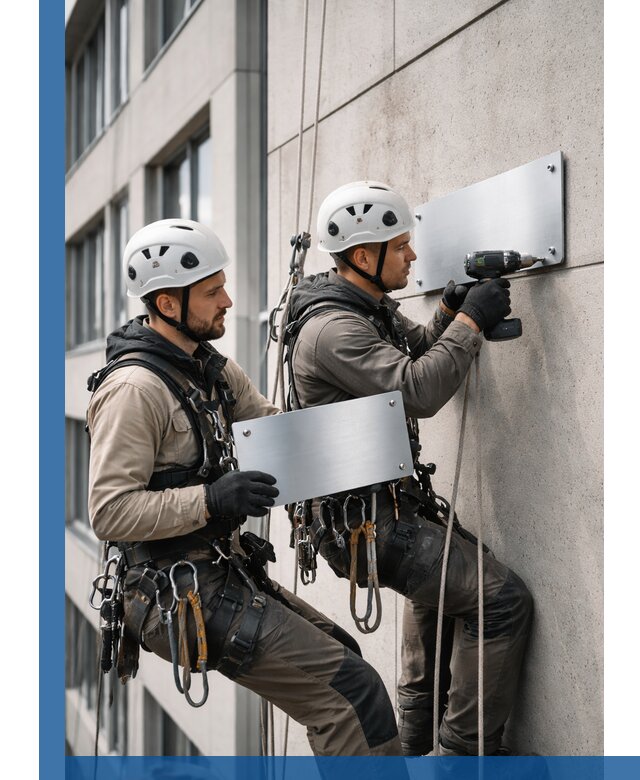 Монтаж табличек и указателей в Салехарде для зданий и сооружений