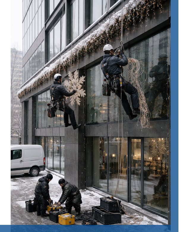 Демонтаж новогоднего оформления в Салехарде от 5887 р. | ВЫСОТНИК-Слх