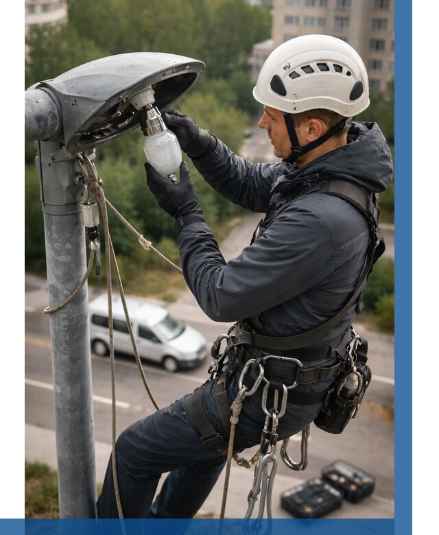 Замена ламп на высоте в Салехарде от 2676 р. | ВЫСОТНИК-Слх