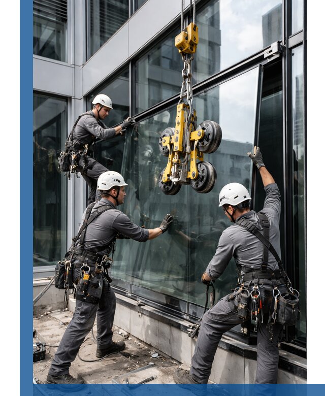 Структурное остекление фасадов в Салехарде монтаж и обслуживание