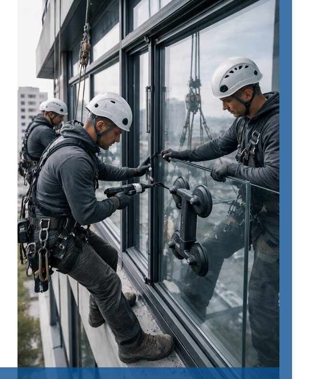 Витражное остекление зданий в Салехарде от 3746 р. | ВЫСОТНИК-Слх