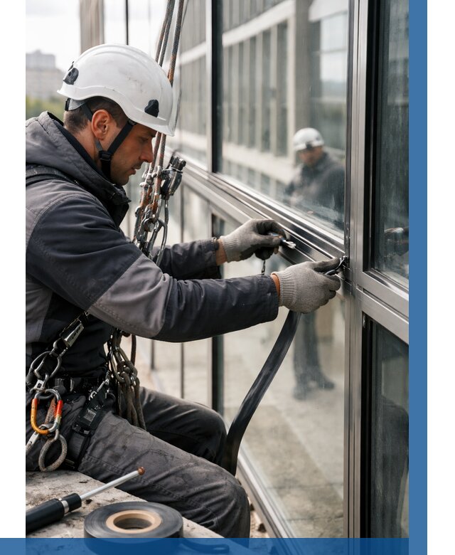 Ремонт витражных конструкций в Салехарде от 3746 р. | ВЫСОТНИК-Слх