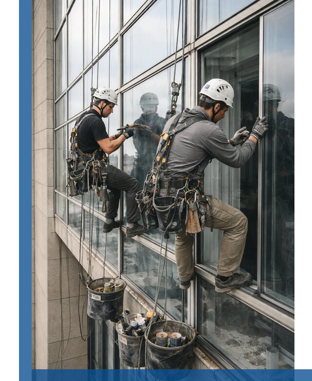 Ремонт витражных конструкций и фасадного остекления в Салехарде