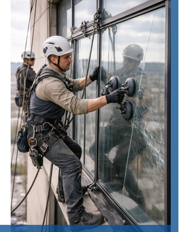 Замена стекла в витраже в Салехарде под ключ от 9098 р. | ВЫСОТНИК-Слх