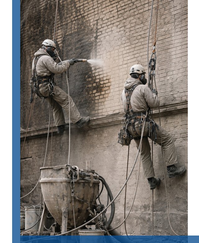 Пескоструйная очистка фасадов в Салехарде профессионально