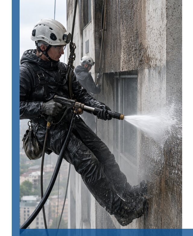 Гидроструйная очистка фасадов и конструкций в Салехарде
