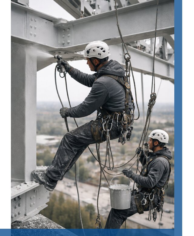 Покраска металлоконструкций на высоте в Салехарде 375 р |ВЫСОТНИК-Слх