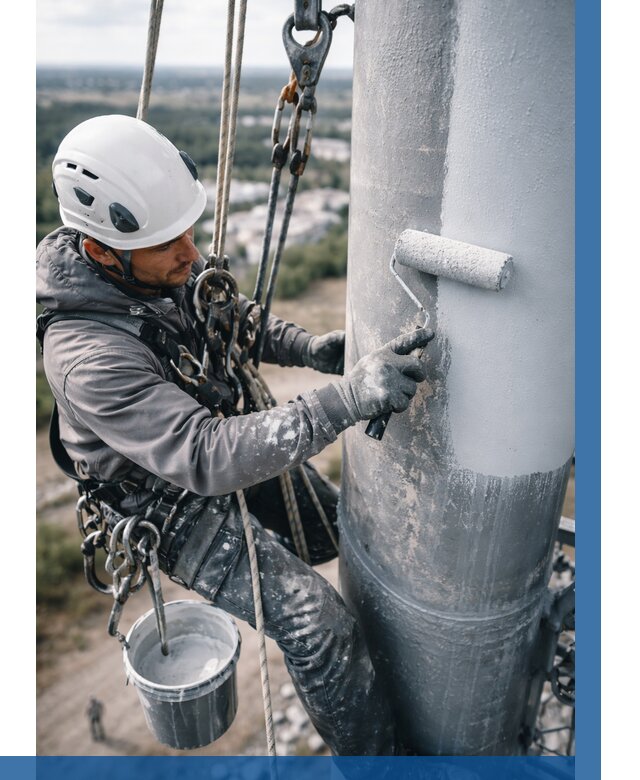 Покраска мачт связи под ключ в Салехарде от 910 р. | ВЫСОТНИК-Слх