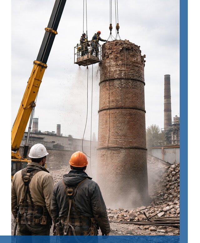 Демонтаж дымовой трубы в Салехарде от 96336 р. | ВЫСОТНИК-Слх, смета