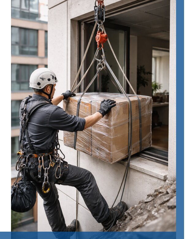 Подъем груза через окно в Салехарде от 4817 р. | ВЫСОТНИК-Слх