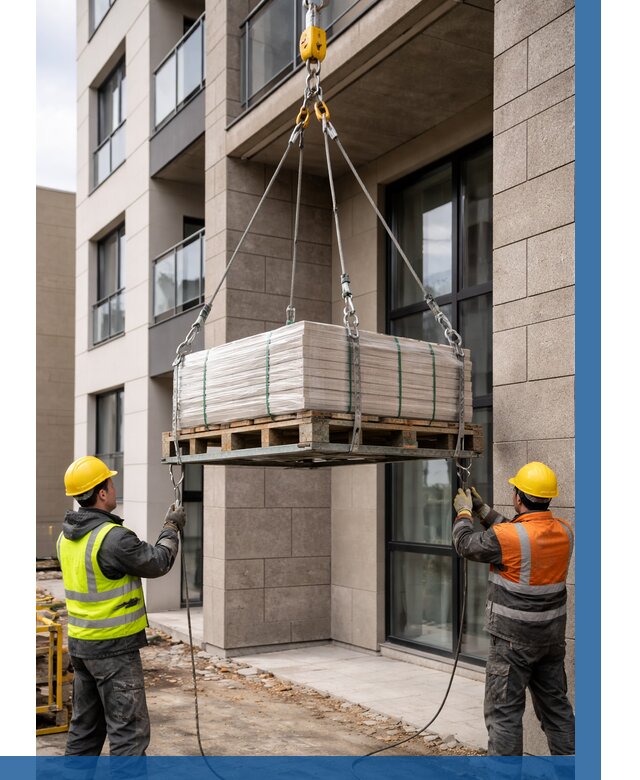 Подъем керамогранита на этаж в Салехарде от 3746 р. | ВЫСОТНИК-Слх