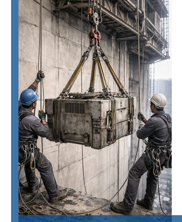 Такелажные работы на высоте, подъем и монтаж грузов в Салехарде