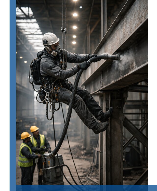 Обеспыливание конструкций в цехах промышленного производства в Салехарде