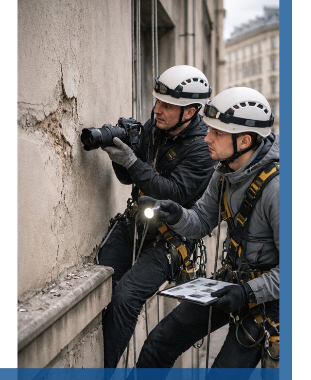 Фотофиксация дефектов фасада в Салехарде от 4817 р. | ВЫСОТНИК-Слх