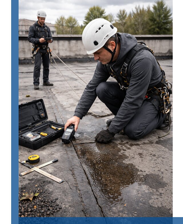 Обследование кровли на протечки и выявление дефектов в Салехарде