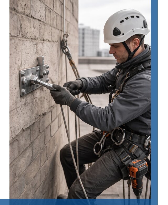 Установка анкерных точек в Салехарде от 3746 р. | ВЫСОТНИК-Слх