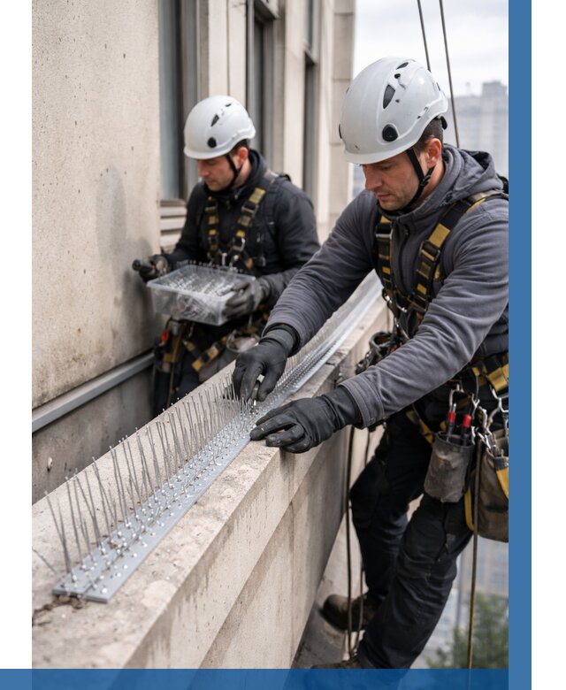 Установка шипов от птиц в Салехарде от 910 р. | ВЫСОТНИК-Слх